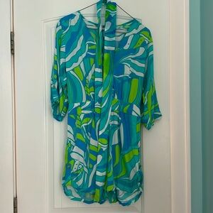 Escapada Living vibrant tropical print romper - size S